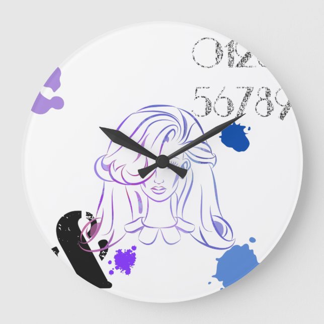 Ett pekdon för Färg vattenfärgsplattor Stor Klocka (Framsida)