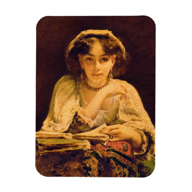 Ett pensivt ögonblick magnet (Vertikal)