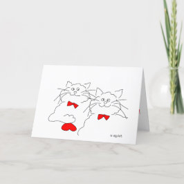 Ett perfekt Valentinkort Kort