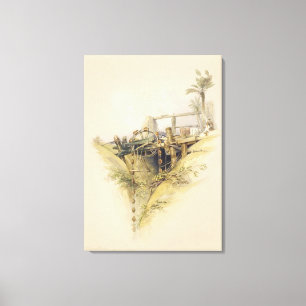 Ett persiskt Vatten-hjul som används för att lyfta Canvastryck