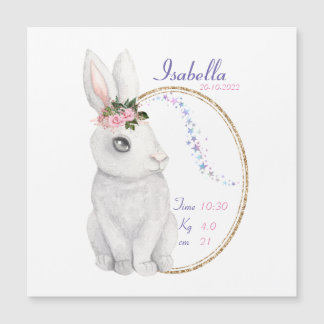 Ett personligt magnetiskt kort för födelsemeddelan