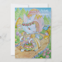 ETT PERSONLIGT PÅSKKORT FÖR BARNBARNSDOTTER JULKORT