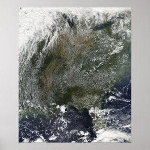 Ett pinhjulliknande mönster av högtryckskmoln poster