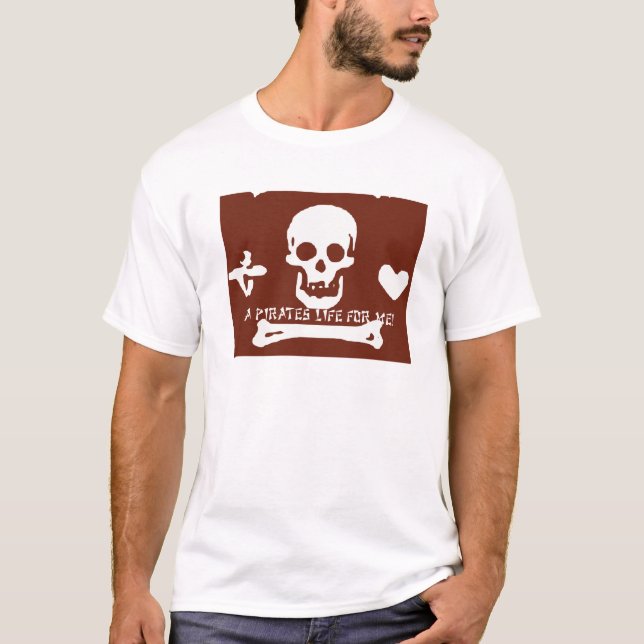 Ett pirater liv för mig! tee (Framsida)