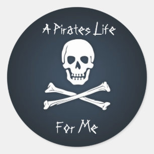 Ett piratliv för mig runt klistermärke
