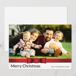 Ett platt foto-julkort med Helgdag Julkort