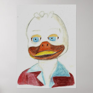 Ett porträtt av Howard ankan Poster