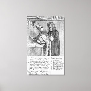 Ett porträtt av Titus Oates Canvastryck
