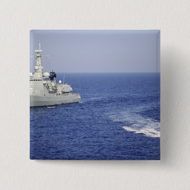 Ett portugisiskt flottteam i en uppblåsbar båt knapp (Framsida)