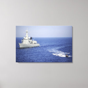 Ett portugisiskt marinlag i ett uppblåsbart farty canvastryck