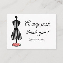 Ett Posh tack Visitkort