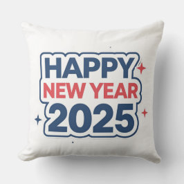Ett positivt Avsluta för nya året 2025 Dekorativ k Kudde