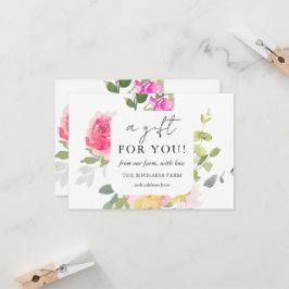 Ett presentationscertifikat för Blommigt av server