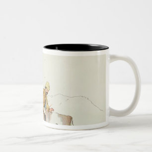 Ett primat av ondska från leagueren av Två-Tonad mugg