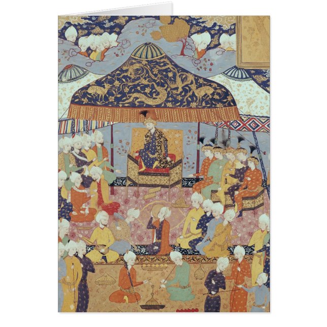 Ett Princely mottagande Hälsningskort (Framsidan)