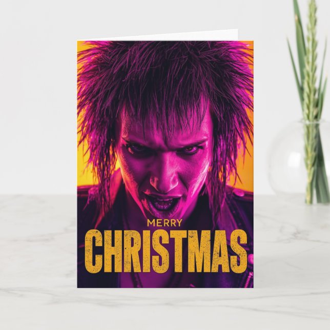 Ett punk-julkort kort (Framsida)