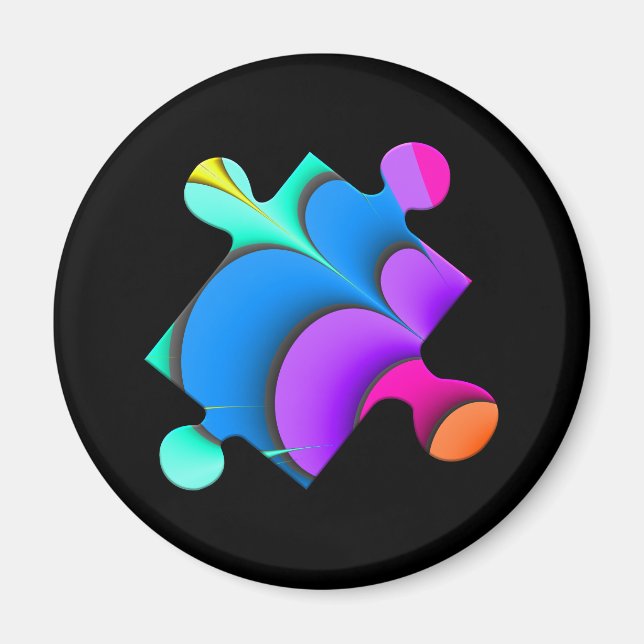 Ett Puzzle Biet Magnet (Framsidan)