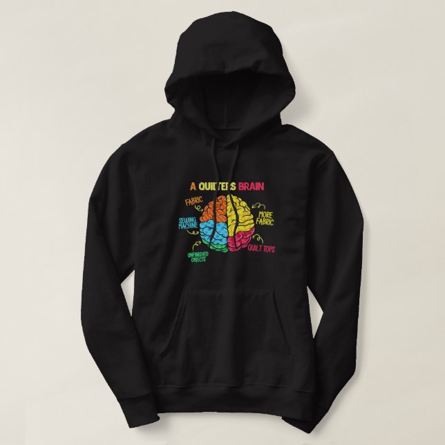 Ett Quilters-kök - Quilt Maker Älskare Sewing Quil Hoodie (Design framsida)