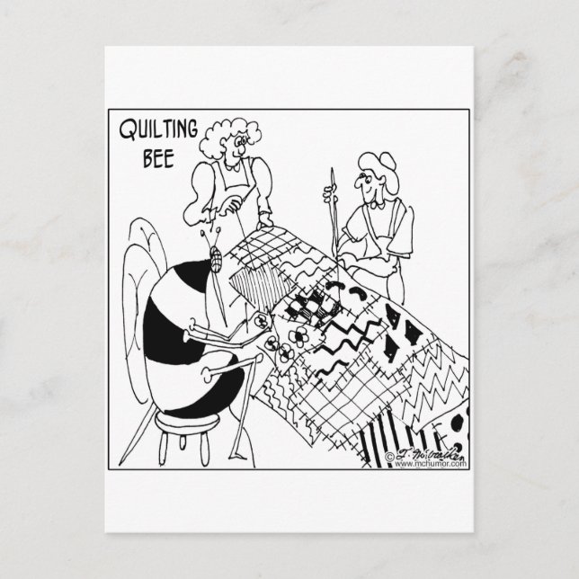 Ett Quilting Bee Vykort (Framsida)