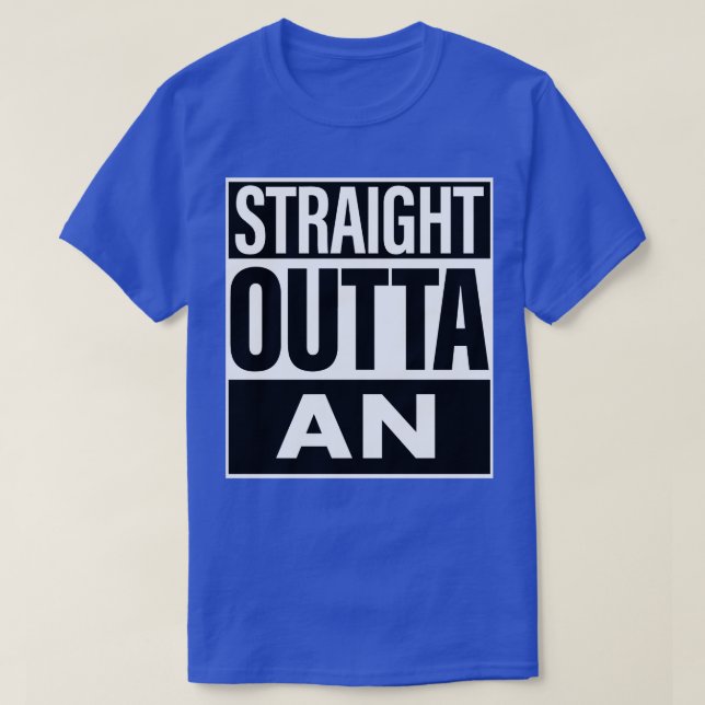 Ett Rakt utlopp i Namn T Shirt (Design framsida)