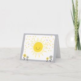 Ett Ray of Sunshine Baby Shower-tack för ditt kort