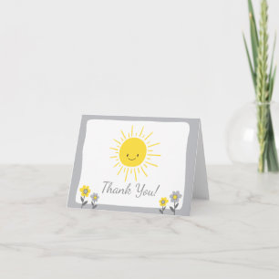 Ett Ray of Sunshine Baby Shower-tack för ditt kort