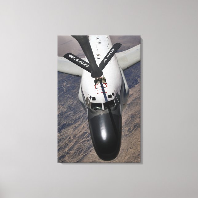 Ett RC-135 Rivet Joint Reconnaissance-luftfartyg Canvastryck (Framsida)