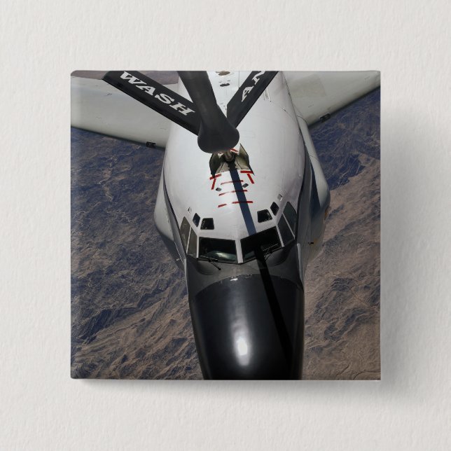 Ett RC-135 Rivet Joint Reconnaissance-luftfartyg Knapp (Framsida)