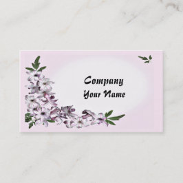 Ett redo för blommigt som ska anpassas visitkort