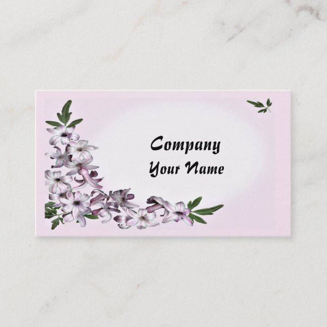 Ett redo för blommigt som ska anpassas visitkort (Framsida)