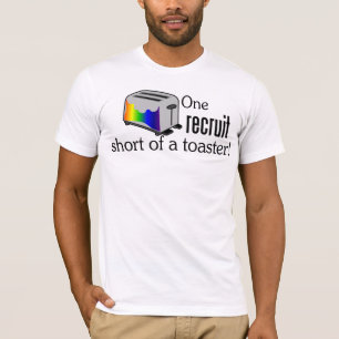 Ett rekrytkort av en Toaster Tee