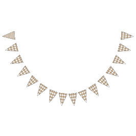 Ett rektangulärt matta med en kompakt geometrisk m vimplar