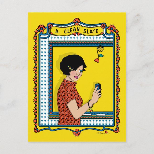 Ett rent skiffer_B_-vykort Vykort (Framsida)