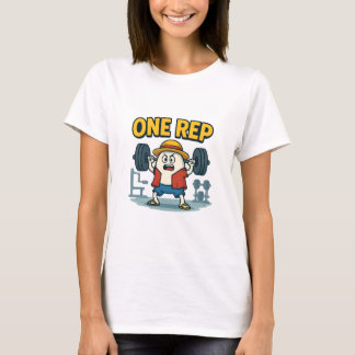 ETT REP Rolig Gymserie Cartoon Ägg Tränings-T-Shir T Shirt