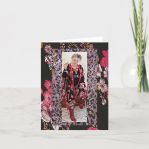 Ett riktigt vänligt födelsedag önskar ett mappat g kort