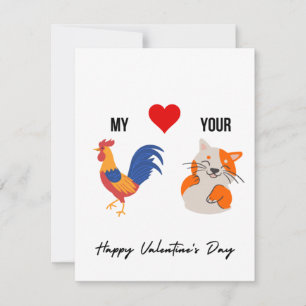 Ett roligt Dirty Naughty Valentiness Card för henn Julkort