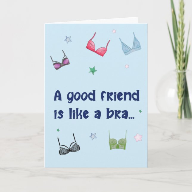 Ett roligt födelsedagskort - Bra Friend är som en  Kort (Framsida)