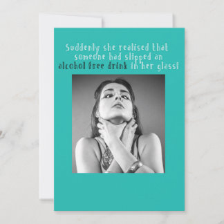 Ett roligt födelsedagskort för en party-flicka