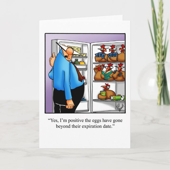 Ett roligt födelsedagskort i Humor för familjen Kort (Framsida)