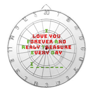 Ett roligt gömt meddelande darttavla