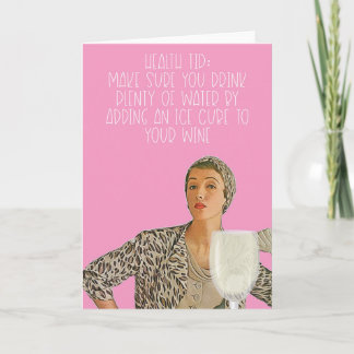 Ett roligt hälsotips-kort. kort