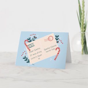 Ett roligt julkort för syster Witty humor Kort