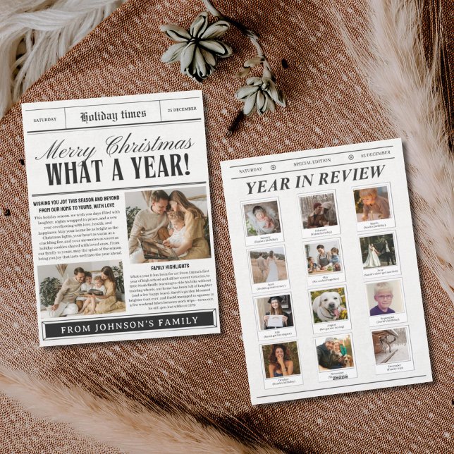 Ett roligt julkort som ett år (Skapare uppladdad)