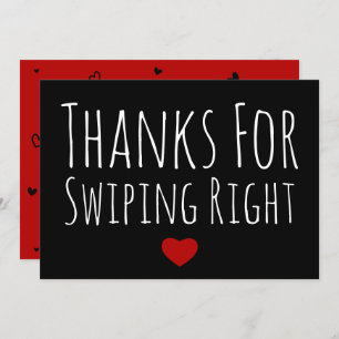 Ett roligt kort på Alla hjärtans dag tack för svep