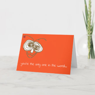 Ett roligt kort som säger att du är speciell och j