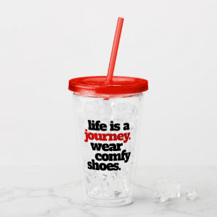 Ett roligt liv är en resa.. take away mugg