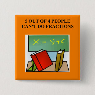 ett roligt mathskämt knapp