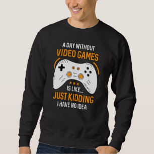 Ett roligt spel utan videospel är som Gami Lång Ärmad Tröja