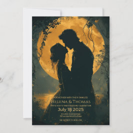 Ett romantiskt par inbjudningar