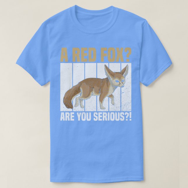 Ett rött foto är du seriös offert för ett Fennec f T Shirt (Design framsida)
